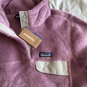 Patagonia Re-Tool Snap-T pullover; verbena purple